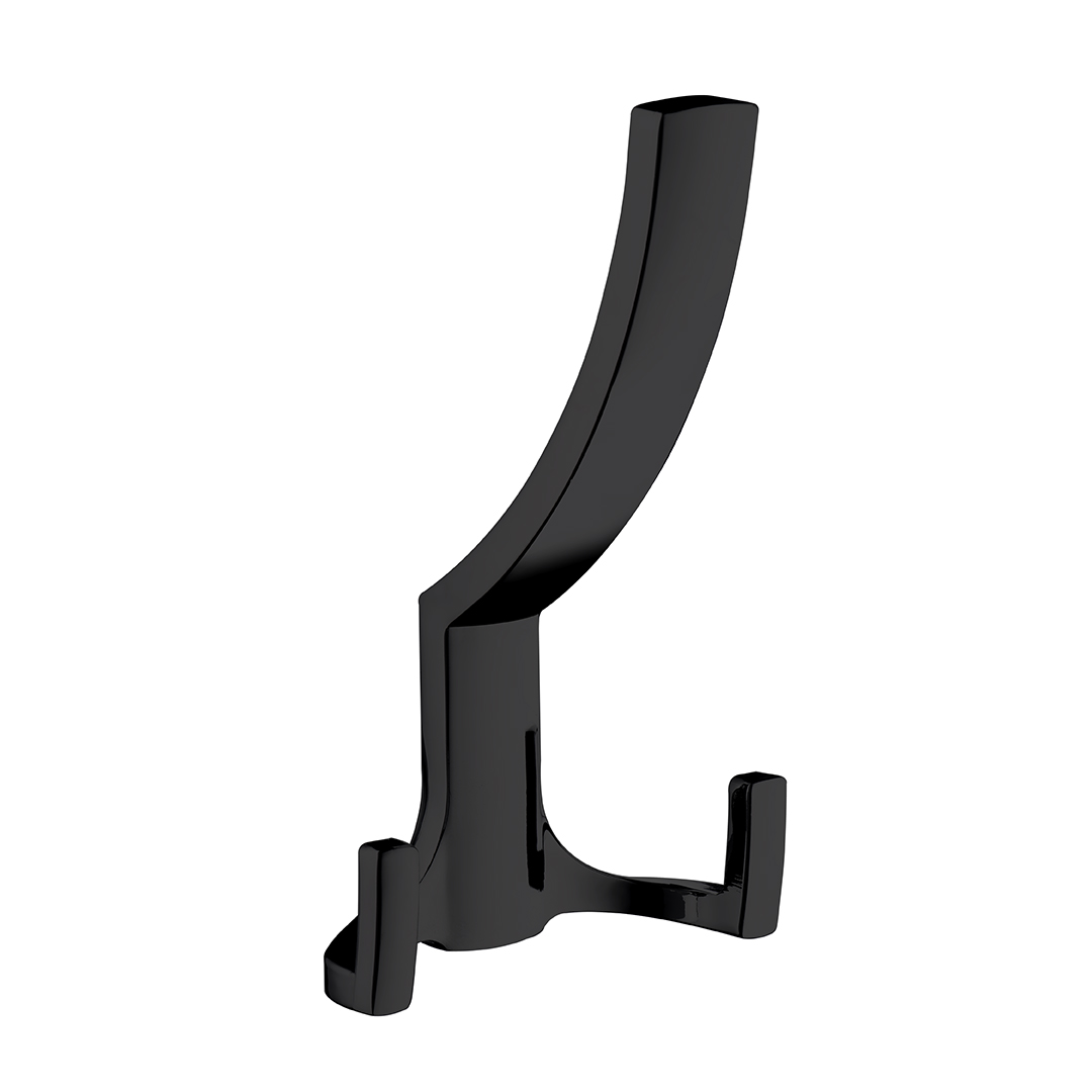 Крючок матовый черный KR 0340 BL